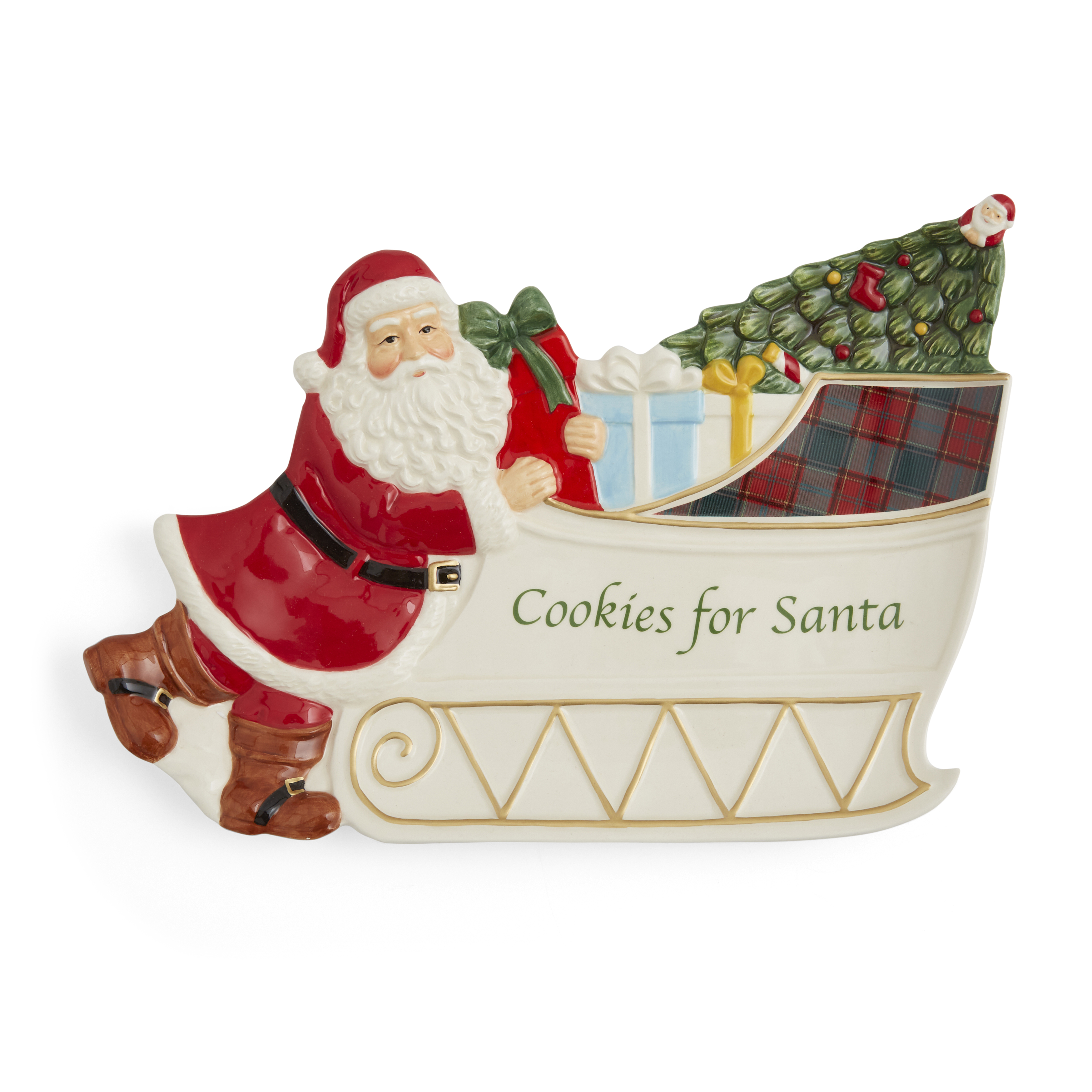 Christmas Tree Santa Sleigh Cookies for Santa image number null